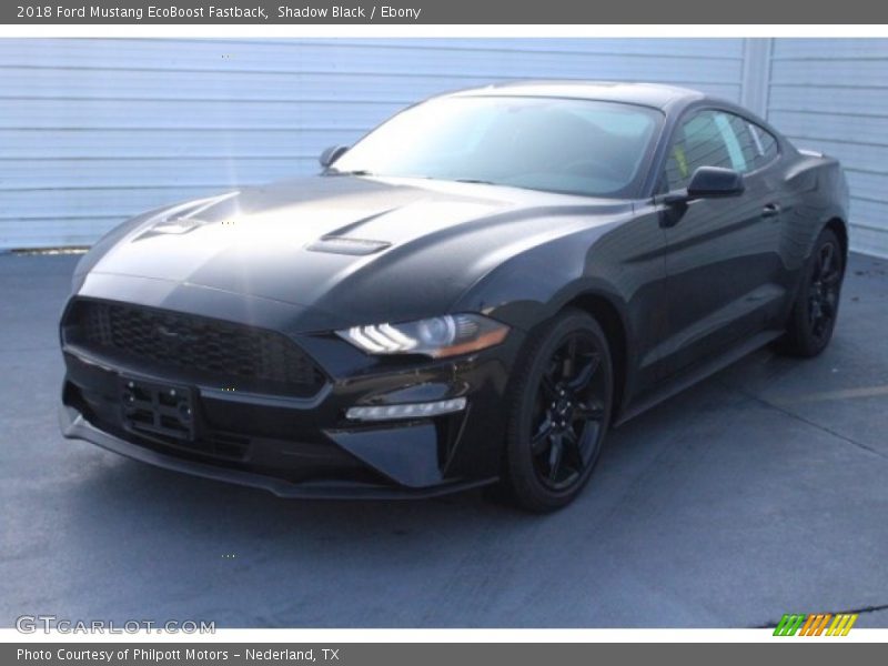 Shadow Black / Ebony 2018 Ford Mustang EcoBoost Fastback
