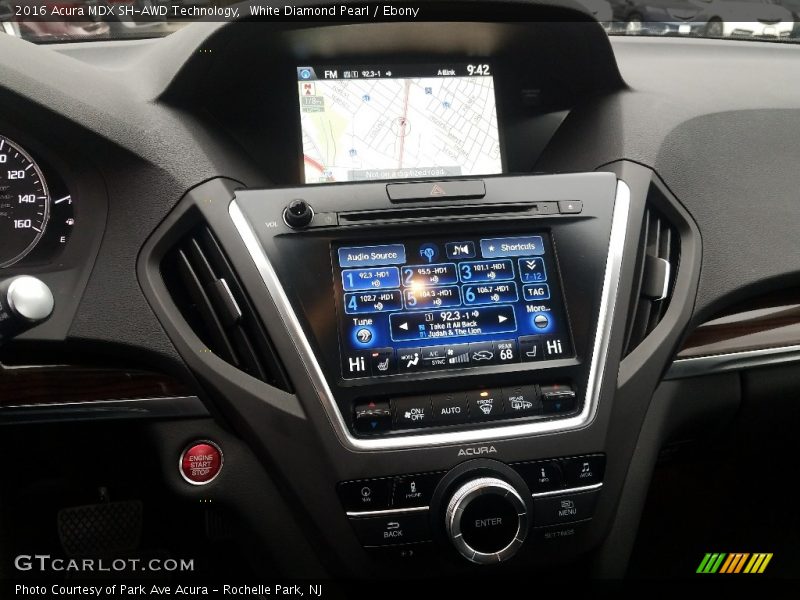 White Diamond Pearl / Ebony 2016 Acura MDX SH-AWD Technology