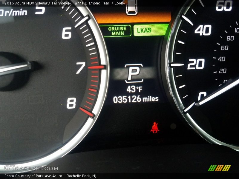 White Diamond Pearl / Ebony 2016 Acura MDX SH-AWD Technology