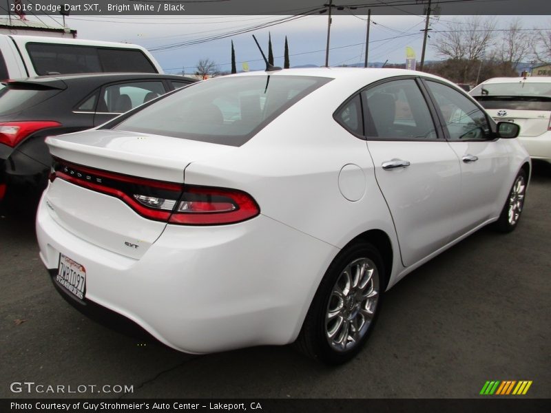 Bright White / Black 2016 Dodge Dart SXT