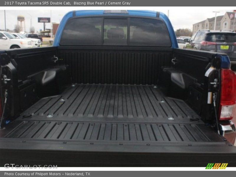 Blazing Blue Pearl / Cement Gray 2017 Toyota Tacoma SR5 Double Cab