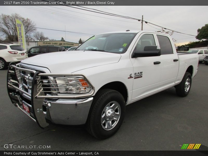 Bright White / Black/Diesel Gray 2017 Ram 2500 Tradesman Crew Cab