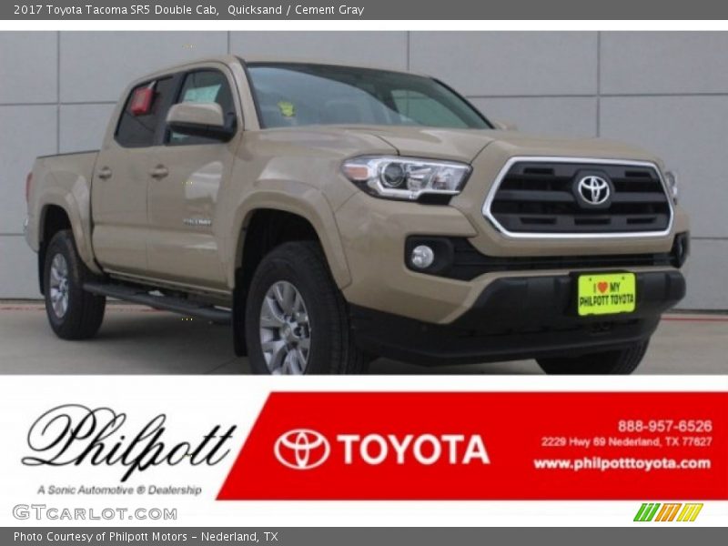 Quicksand / Cement Gray 2017 Toyota Tacoma SR5 Double Cab