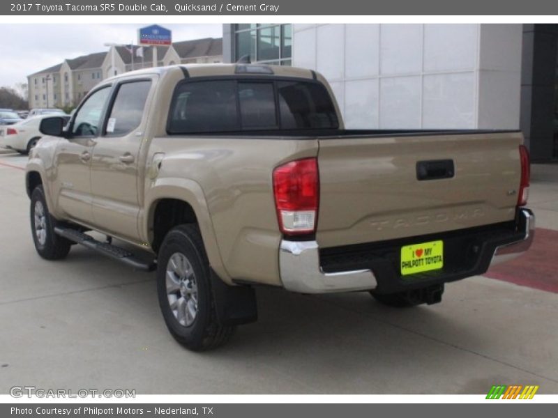 Quicksand / Cement Gray 2017 Toyota Tacoma SR5 Double Cab