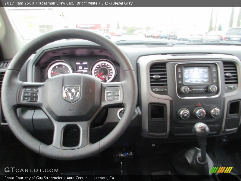 Bright White / Black/Diesel Gray 2017 Ram 2500 Tradesman Crew Cab