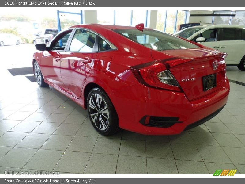 Rallye Red / Black 2018 Honda Civic EX-T Sedan