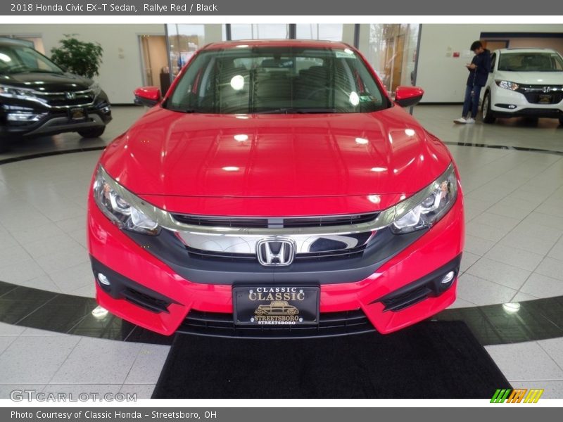 Rallye Red / Black 2018 Honda Civic EX-T Sedan