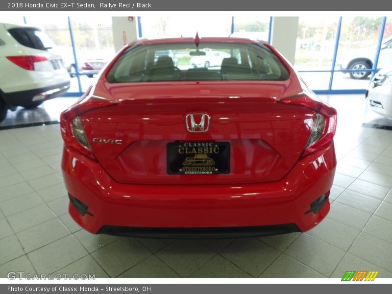 Rallye Red / Black 2018 Honda Civic EX-T Sedan