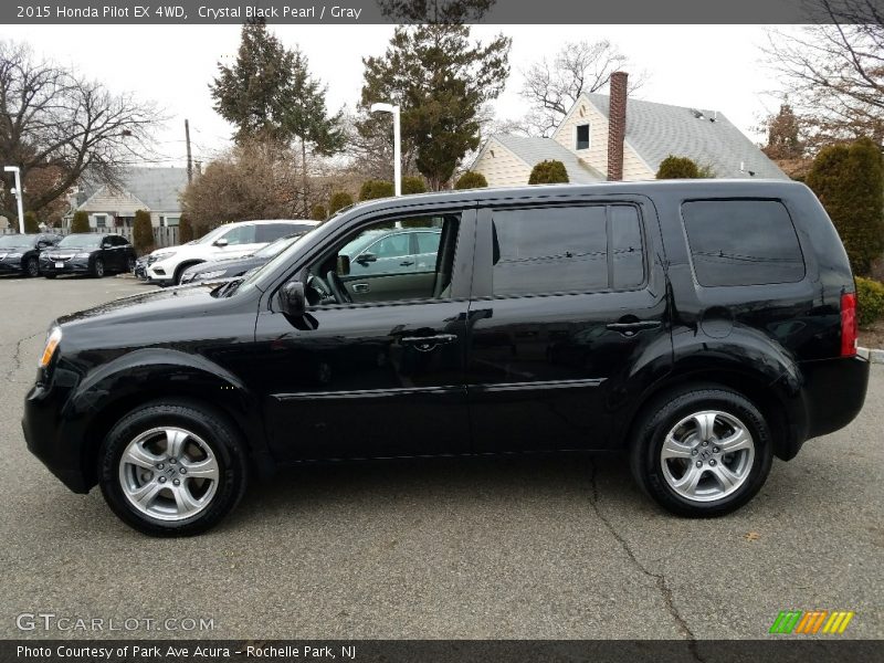 Crystal Black Pearl / Gray 2015 Honda Pilot EX 4WD