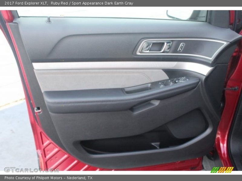 Ruby Red / Sport Appearance Dark Earth Gray 2017 Ford Explorer XLT