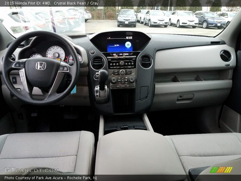 Crystal Black Pearl / Gray 2015 Honda Pilot EX 4WD