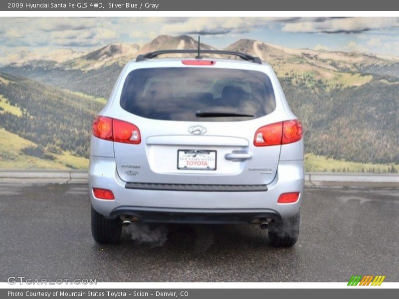 Silver Blue / Gray 2009 Hyundai Santa Fe GLS 4WD