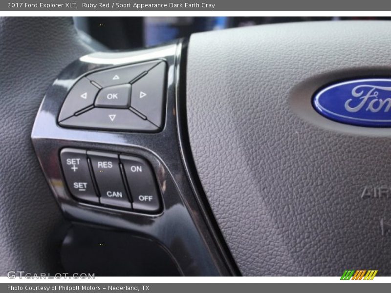 Ruby Red / Sport Appearance Dark Earth Gray 2017 Ford Explorer XLT