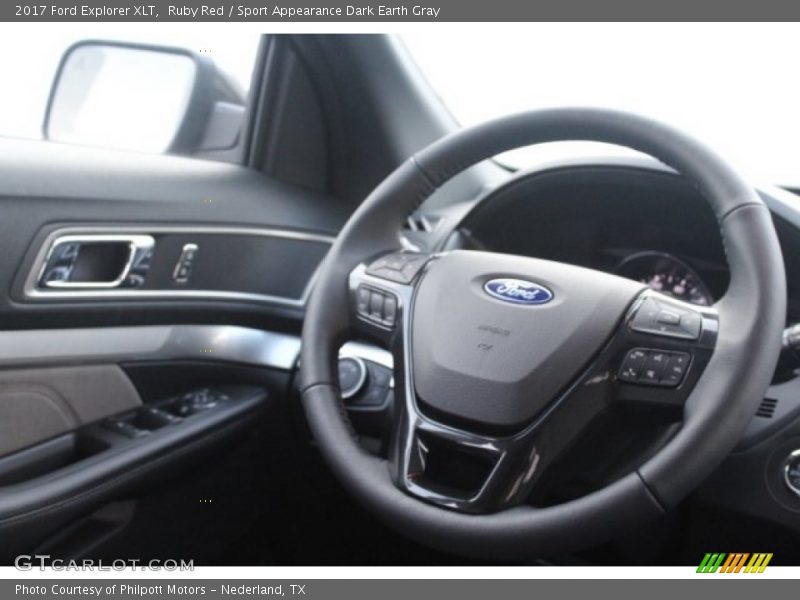 Ruby Red / Sport Appearance Dark Earth Gray 2017 Ford Explorer XLT