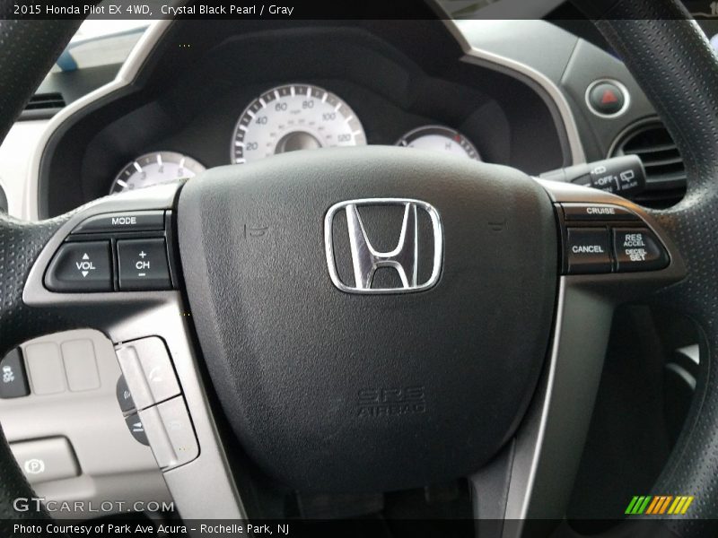 Crystal Black Pearl / Gray 2015 Honda Pilot EX 4WD