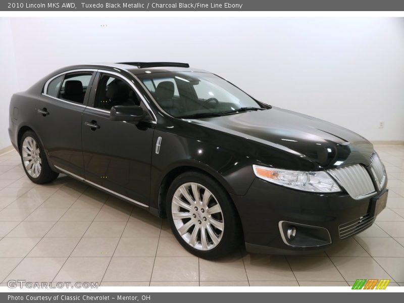 Tuxedo Black Metallic / Charcoal Black/Fine Line Ebony 2010 Lincoln MKS AWD
