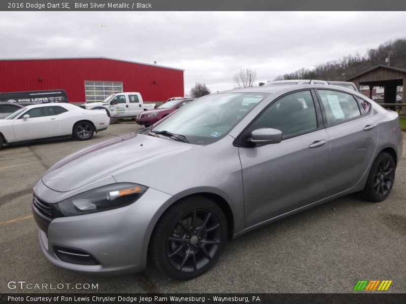 Billet Silver Metallic / Black 2016 Dodge Dart SE
