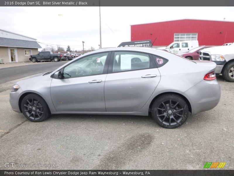 Billet Silver Metallic / Black 2016 Dodge Dart SE