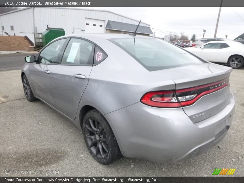 Billet Silver Metallic / Black 2016 Dodge Dart SE