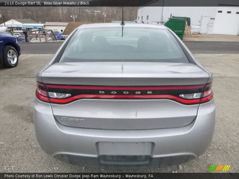 Billet Silver Metallic / Black 2016 Dodge Dart SE