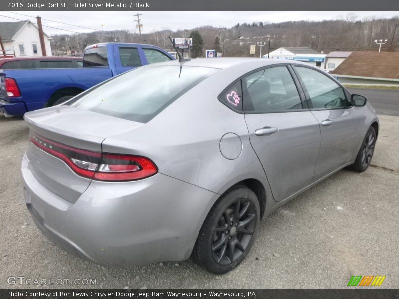 Billet Silver Metallic / Black 2016 Dodge Dart SE