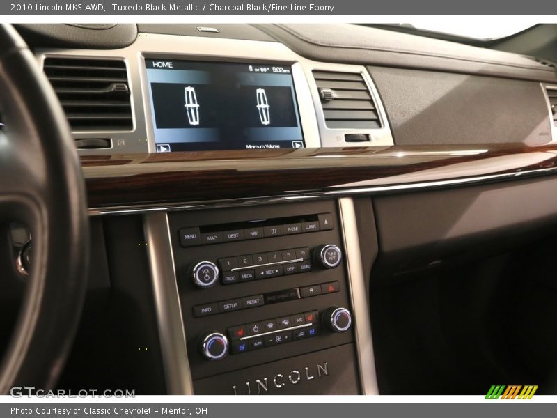 Tuxedo Black Metallic / Charcoal Black/Fine Line Ebony 2010 Lincoln MKS AWD