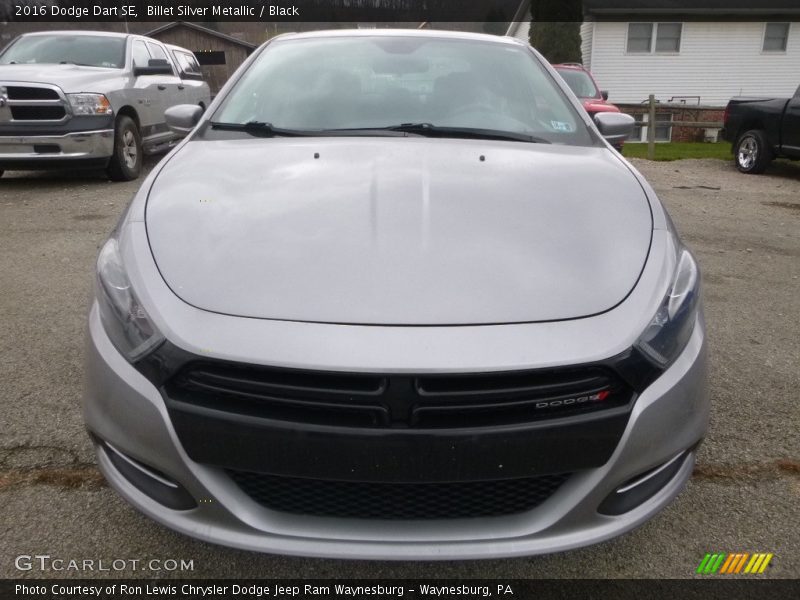 Billet Silver Metallic / Black 2016 Dodge Dart SE