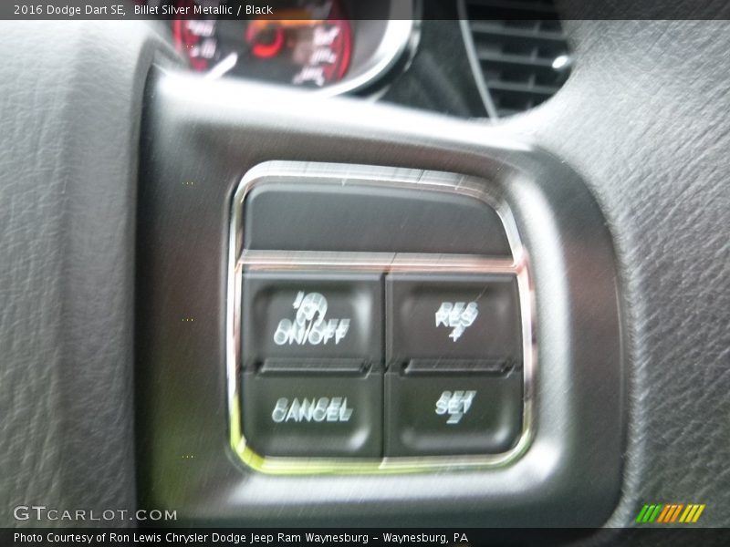 Billet Silver Metallic / Black 2016 Dodge Dart SE