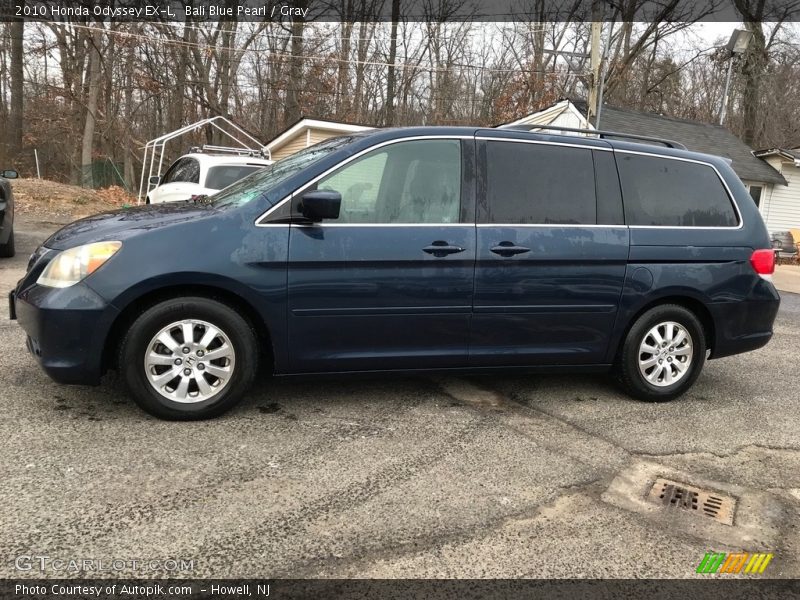 Bali Blue Pearl / Gray 2010 Honda Odyssey EX-L