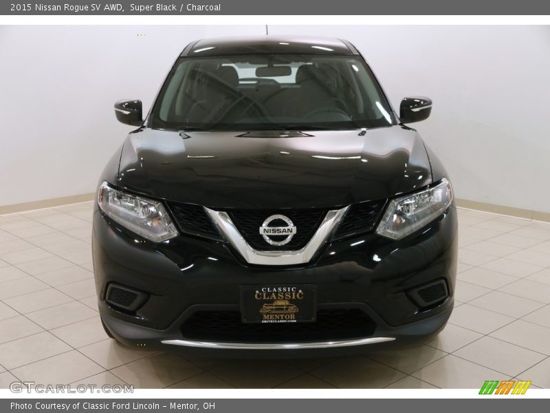 Super Black / Charcoal 2015 Nissan Rogue SV AWD