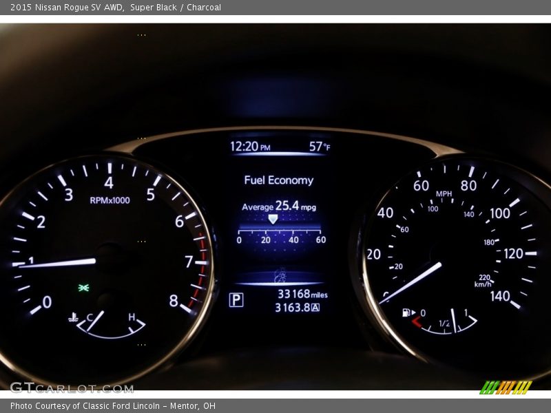 Super Black / Charcoal 2015 Nissan Rogue SV AWD