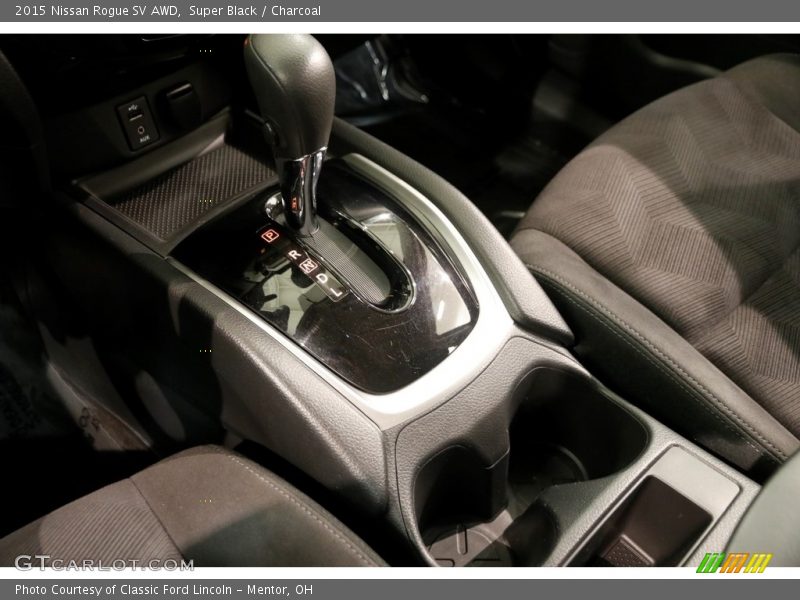 Super Black / Charcoal 2015 Nissan Rogue SV AWD