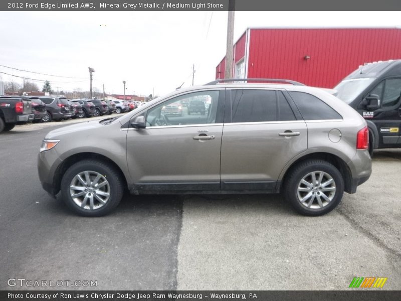 Mineral Grey Metallic / Medium Light Stone 2012 Ford Edge Limited AWD