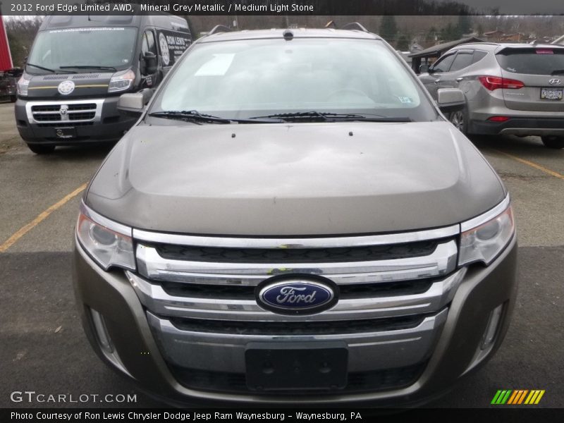 Mineral Grey Metallic / Medium Light Stone 2012 Ford Edge Limited AWD