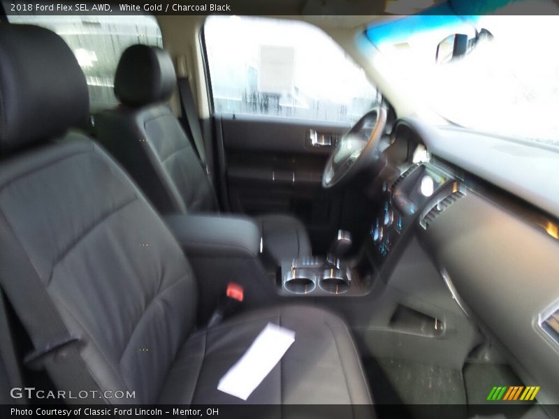 White Gold / Charcoal Black 2018 Ford Flex SEL AWD