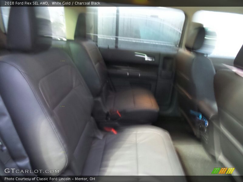 White Gold / Charcoal Black 2018 Ford Flex SEL AWD
