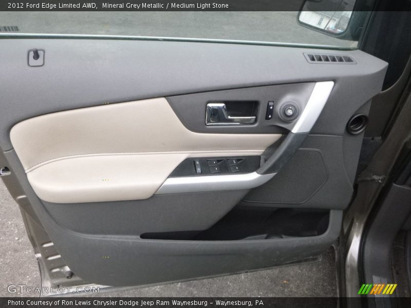Mineral Grey Metallic / Medium Light Stone 2012 Ford Edge Limited AWD