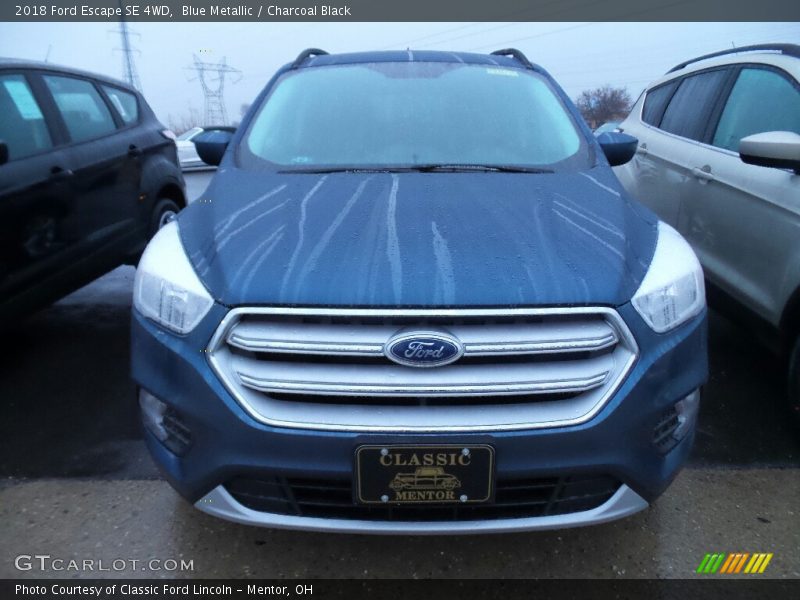 Blue Metallic / Charcoal Black 2018 Ford Escape SE 4WD