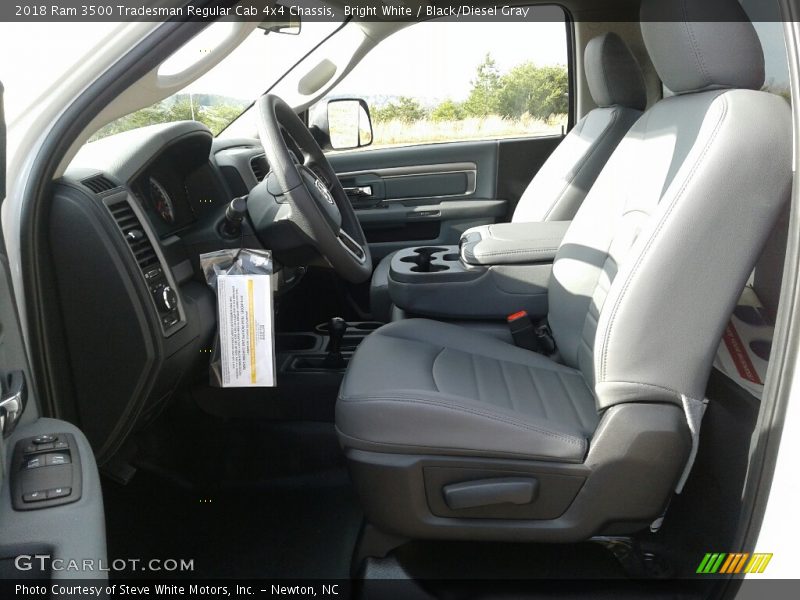 Bright White / Black/Diesel Gray 2018 Ram 3500 Tradesman Regular Cab 4x4 Chassis