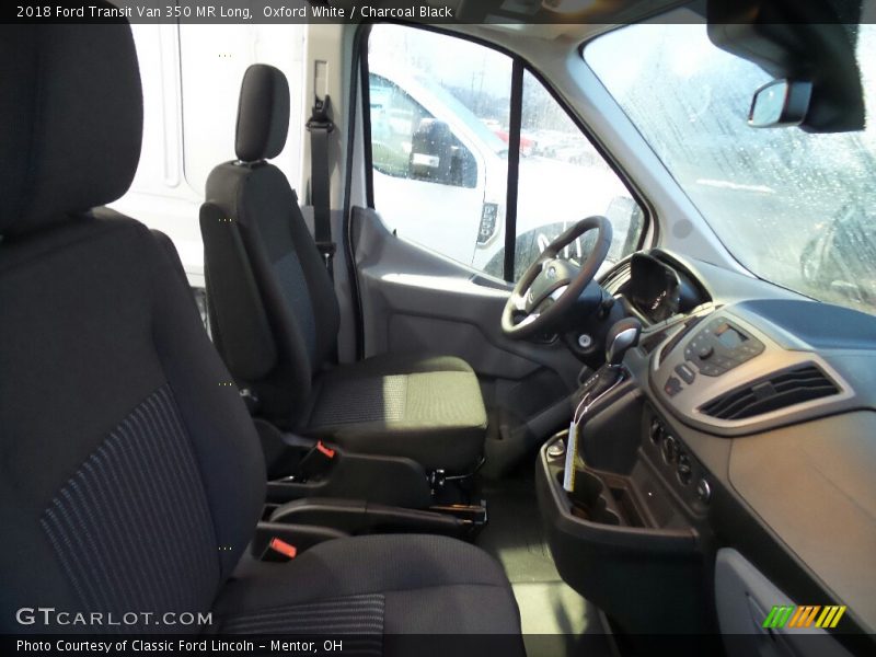 Oxford White / Charcoal Black 2018 Ford Transit Van 350 MR Long