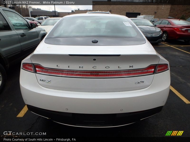 White Platinum / Ebony 2017 Lincoln MKZ Premier