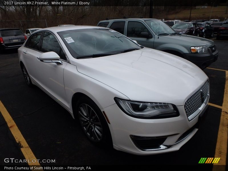 White Platinum / Ebony 2017 Lincoln MKZ Premier