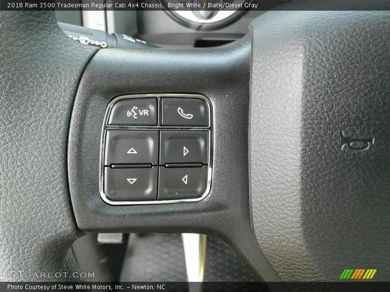 Bright White / Black/Diesel Gray 2018 Ram 3500 Tradesman Regular Cab 4x4 Chassis