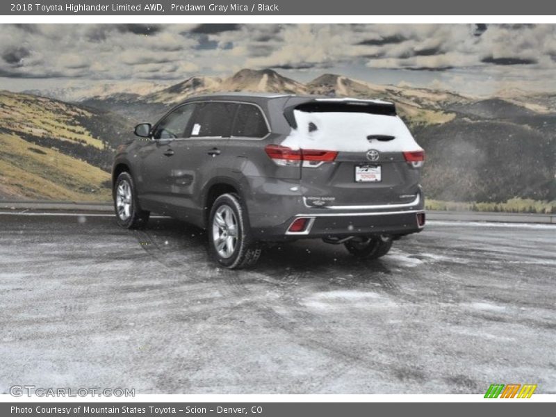Predawn Gray Mica / Black 2018 Toyota Highlander Limited AWD