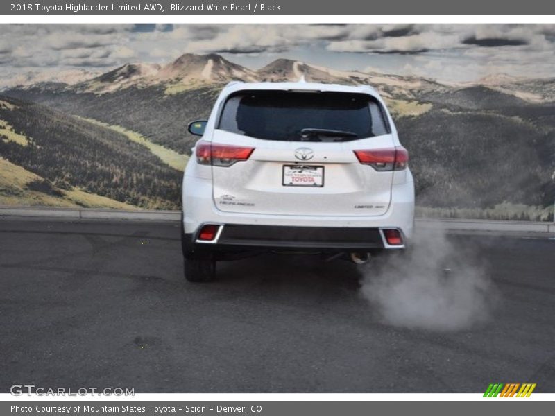 Blizzard White Pearl / Black 2018 Toyota Highlander Limited AWD