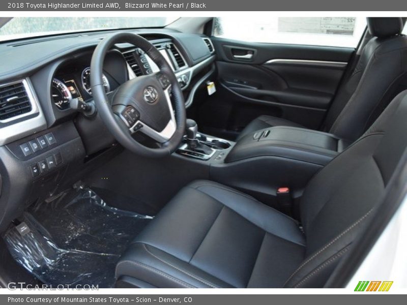Blizzard White Pearl / Black 2018 Toyota Highlander Limited AWD