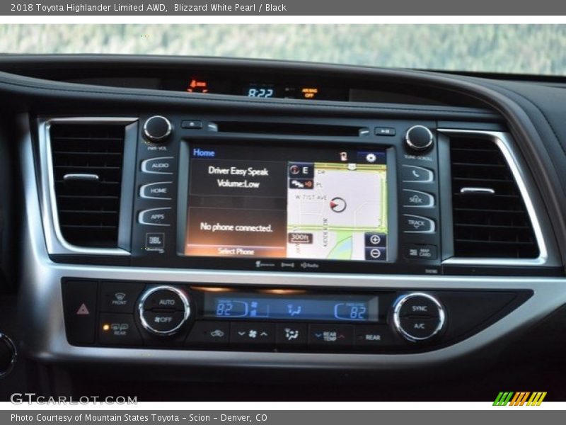 Blizzard White Pearl / Black 2018 Toyota Highlander Limited AWD