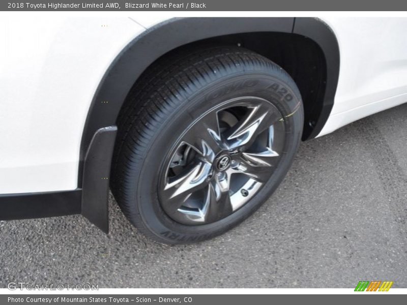 Blizzard White Pearl / Black 2018 Toyota Highlander Limited AWD