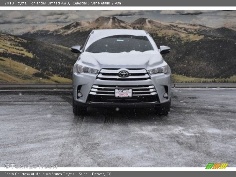 Celestial Silver Metallic / Ash 2018 Toyota Highlander Limited AWD