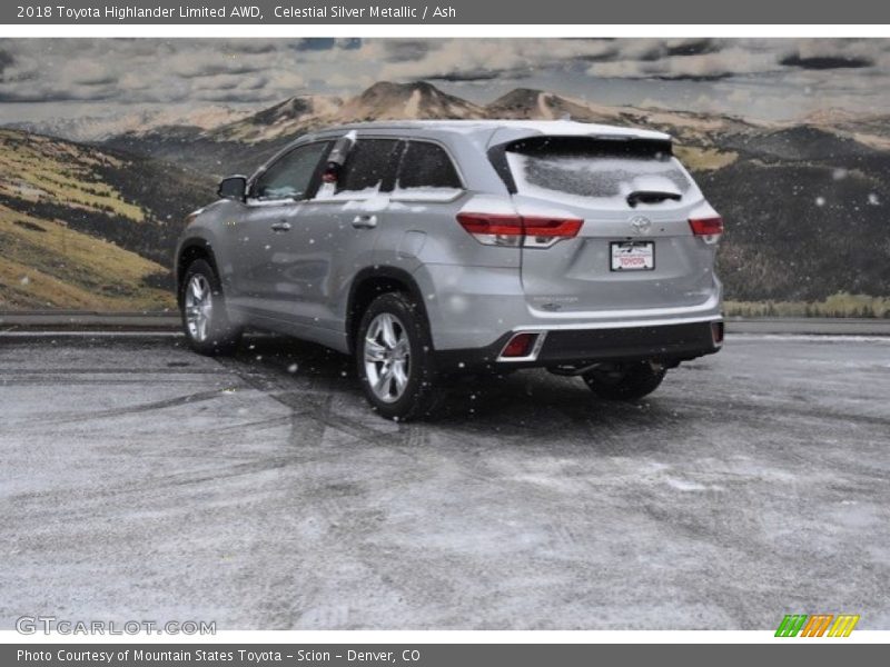 Celestial Silver Metallic / Ash 2018 Toyota Highlander Limited AWD